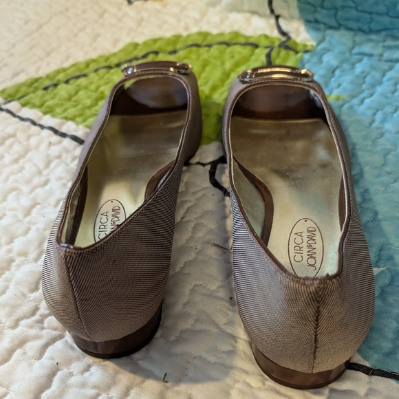 CIRCA Joan & David Women's Fabric Ballet Open Toe Slip On Shoes Flats - Picture 9 of 10